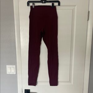 Women's Burgundy Leggings